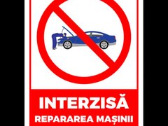 Indicator interzisa repararea masinii auto in timpul functionarii